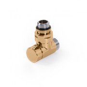 Вентиль Terma запірний кутовий CYLINDER метал золотий TGZOZL002