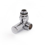 Вентиль Terma трехосевой регулирующий CYLINDER левый металл хром TGZRCR002