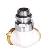 Вентиль Terma Cylinder триосьовий термостатичний лівий метал білий TGZTBI002