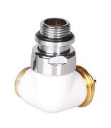 Вентиль Terma Cylinder триосьовий термостатичний правий метал білий TGZTBI003