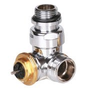 Вентиль Terma Cylinder триосьовий термостатичний правий метал хром TGZTCR004