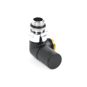 Вентиль Terma триосьовий регулюючий CYLINDER лівий метал чорний мат TGZRCM002