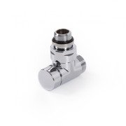 Вентиль Terma запорный угловой CYLINDER металл хром TGZOCR013