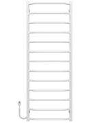 Електричний сушарка для рушників Deffi Трапеція П13 500х1400 ліве підключення білий C.TR.140.50.13.E.W.L.5