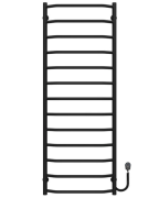 Електрична сушарка для рушників Deffi Трапеція П13 500х1400 праве підключення чорний C.TR.140.50.13.E.B.R.5