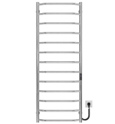 Електрична сушарка для рушників Deffi Трапеція П13 500х1400 правильне підключення JD03 хром C.TR.140.50.13.E.C.R.1