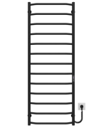 Електрична сушарка для рушників Deffi Трапеція П13 500х1400 праве підключення JD03 чорний C.TR.140.50.13.E.B.R.1