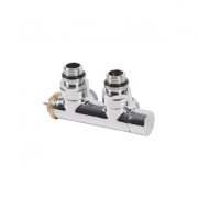 Вентиль Terma Cylinder интегрированный термостатический угловой с трубкой правый металл хром TGZTCR006