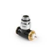 Вентиль Terma Cylinder термостатичний кутовий метал чорний TGZTCZ005