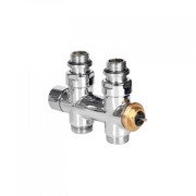 Вентиль Terma Cylinder інтегрований термостатичний прямий лівий метал хром TGZTCR013