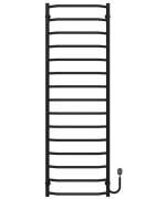 Електрична сушарка для рушників Deffi Трапеція П15 500х1600 праве підключення чорний C.TR.160.50.15.E.B.R.5