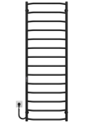 Електрична сушарка для рушників Deffi Трапеція П14 500х1500 ліве підключення JD03 чорний C.TR.150.50.14.E.B.L.1