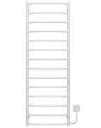 Електрична сушарка для рушників Deffi Трапеція П14 500х1500 праве підключення WD03 білий C.TR.150.50.14.E.W.R.3