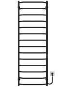 Електрична сушарка для рушників Deffi Трапеція П14 500х1500 праве підключення JD03 чорний C.TR.150.50.14.E.B.R.1