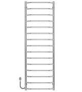 Електрична сушарка для рушників Deffi Трапеція П15 500х1600 ліве підключення хром C.TR.160.50.15.E.C.L.5