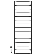 Електричний сушарка для рушників Deffi Трапеція П15 500х1600 ліве підключення чорний C.TR.160.50.15.E.B.L.5