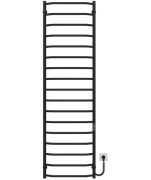 Електрична сушарка для рушників Deffi Трапеція П17 500х1800 праве підключення JD03 чорний C.TR.180.50.17.E.B.R.1
