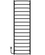 Електрична сушарка для рушників Deffi Трапеція П16 500х1700 ліве підключення JD03 чорний C.TR.170.50.16.E.B.R.1