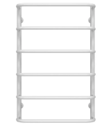 Полотенцесушитель водяной Deffi Стандарт П6 400х800 боковое левое подключение белый C.SS.80.40.6.W.B