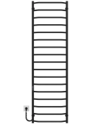 Электрический полотенцесушитель Deffi Трапеция П17 500х1800 левое подключение JD03 черный C.TR.180.50.17.E.B.L.1