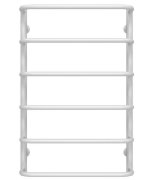 Сушка для рушників водяна Deffi Стандарт П6 400х800 бічне праве підключення білий C.SS.80.40.6.W.C