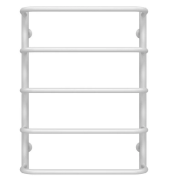 Сушка для рушників водяна Deffi Стандарт П5 500х700 бічне праве підключення білий C.SS.70.50.5.W.C