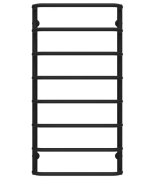 Полотенцесушитель водяной Deffi Стандарт П8 500х1000 нижнее подключение черный C.SS.100.50.8.B.A