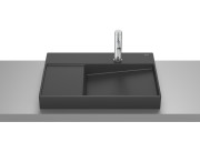 Раковина для ванной Roca Horizon View 60х42 см сантехническая керамика черный матовый A32727408B