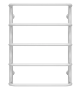 Сушка для рушників водяна Deffi Стандарт П5 500х700 бічне ліве підключення білий C.SS.70.50.5.W.B