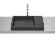 Раковина для ванной Roca Horizon Skyline 60х38 см сантехническая керамика черный матовый A32727508B
