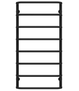 Сушка для рушників водяна Deffi Стандарт П8 500х1000 бічне ліве підключення чорний C.SS.100.50.8.B.B