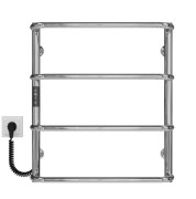 Електрична сушарка для рушників Deffi Стандарт П4 400х600 ліве підключення JD03 хром C.SS.60.40.4.E.C.L.1