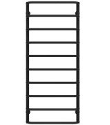 Сушка для рушників водяна Deffi Стандарт П10 500х1200 нижнє підключення чорний C.SS.120.50.10.B.A