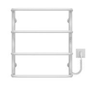 Електричний сушка для рушників Deffi Стандарт П4 400х600 праве підключення WD03 білий C.SS.60.40.4.E.W.R