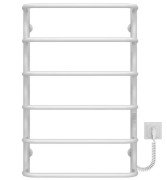 Електрична сушарка для рушників Deffi Стандарт П6 400х800 праве підключення WD03 білий C.SS.80.40.6.E.W.R.3