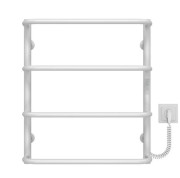 Електрична сушарка для рушників Deffi Стандарт П4 500х600 праве підключення WD03 білий C.SS.60.50.4.E.W.R.3