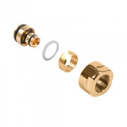 Адаптер на металопластик Теrma 24X19 CYLINDER золото TGAZL002