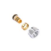 Адаптер на металопластик Теrma M22x1,5 CYLINDER хром TGACR011