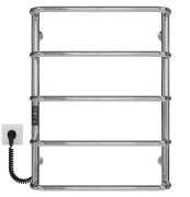 Електрична сушарка для рушників Deffi Стандарт П5 500х700 ліве підключення JD03 хром C.SS.70.50.5.E.C.L.1