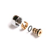 Адаптер на металопластик Теrma 24X19 CYLINDER хром TGACR019