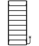 Електрична сушарка для рушників Deffi Стандарт П10 500х1200 праве підключення JD03 чорний C.SS.120.50.10.E.B.R.1