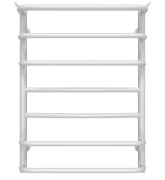 Сушка для рушників водяна Deffi Юність П7 400х700 бічне праве підключення білий C.YU.70.40.7.W.C