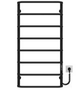Электрический полотенцесушитель Deffi Стандарт П8 500х1000 правое подключение JD03 черный C.SS.100.50.8.E.B.R.1