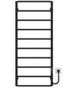 Электрический полотенцесушитель Deffi Стандарт П10 500х1200 правое подключение JD03 черный C.SS.120.50.10.E.B.R.1