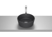 Раковина для ванної Roca Optica ⌀35 см сантехнічна кераміка чорний матовий A327B15080