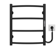 Електрична сушарка для рушників Deffi Класик П4 400х500 праве підключення JD03 чорний C.DK.50.40.4.E.B.R.1