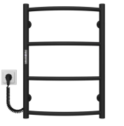 Електрична сушарка Deffi Класик П4 400х600 ліве підключення JD03 чорний C.DK.60.40.4.E.B.L.1