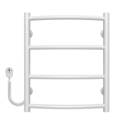 Електричний сушарка для рушників Deffi Класик П4 400х500 ліве підключення білий C.DK.50.40.4.E.W.L.5