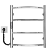Электрический полотенцесушитель Deffi Классик П4 400х500 левое подключение JD03 хром C.DK.50.40.4.E.C.L.1