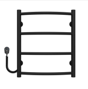 Электрический полотенцесушитель Deffi Классик П4 400х500 левое подключение черный C.DK.50.40.4.E.B.L.5